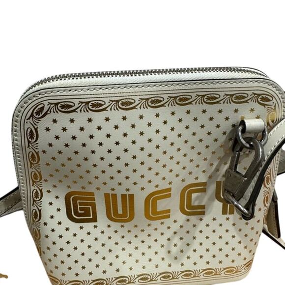 Rare GUCCI "GUCCY" Star Print Mini Shoulder/Crossbody Bag - Picture 2 of 12